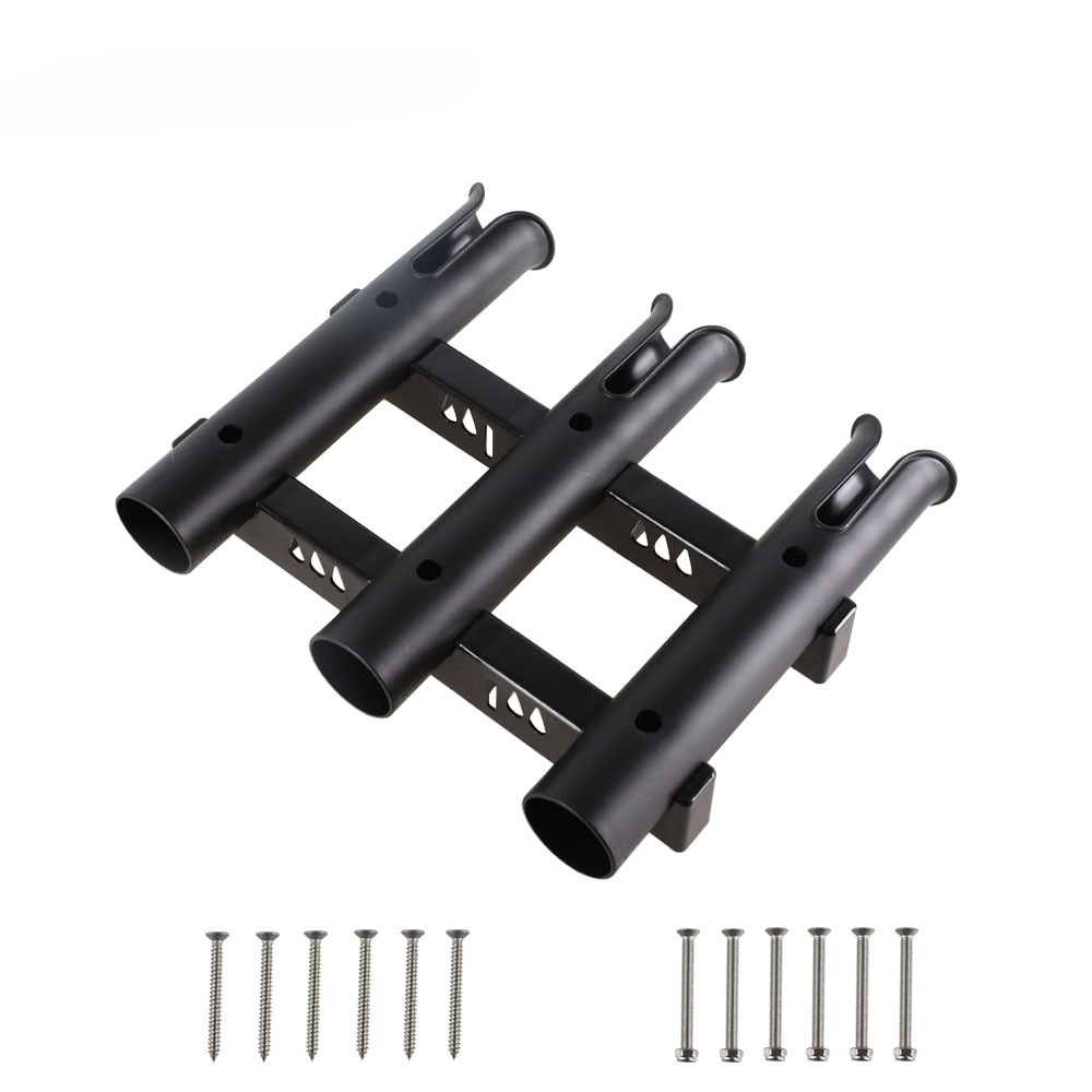 Fishing Kayak Rod Holder - Three-cylinder Plastic Fishing Rod Holder, Fishing