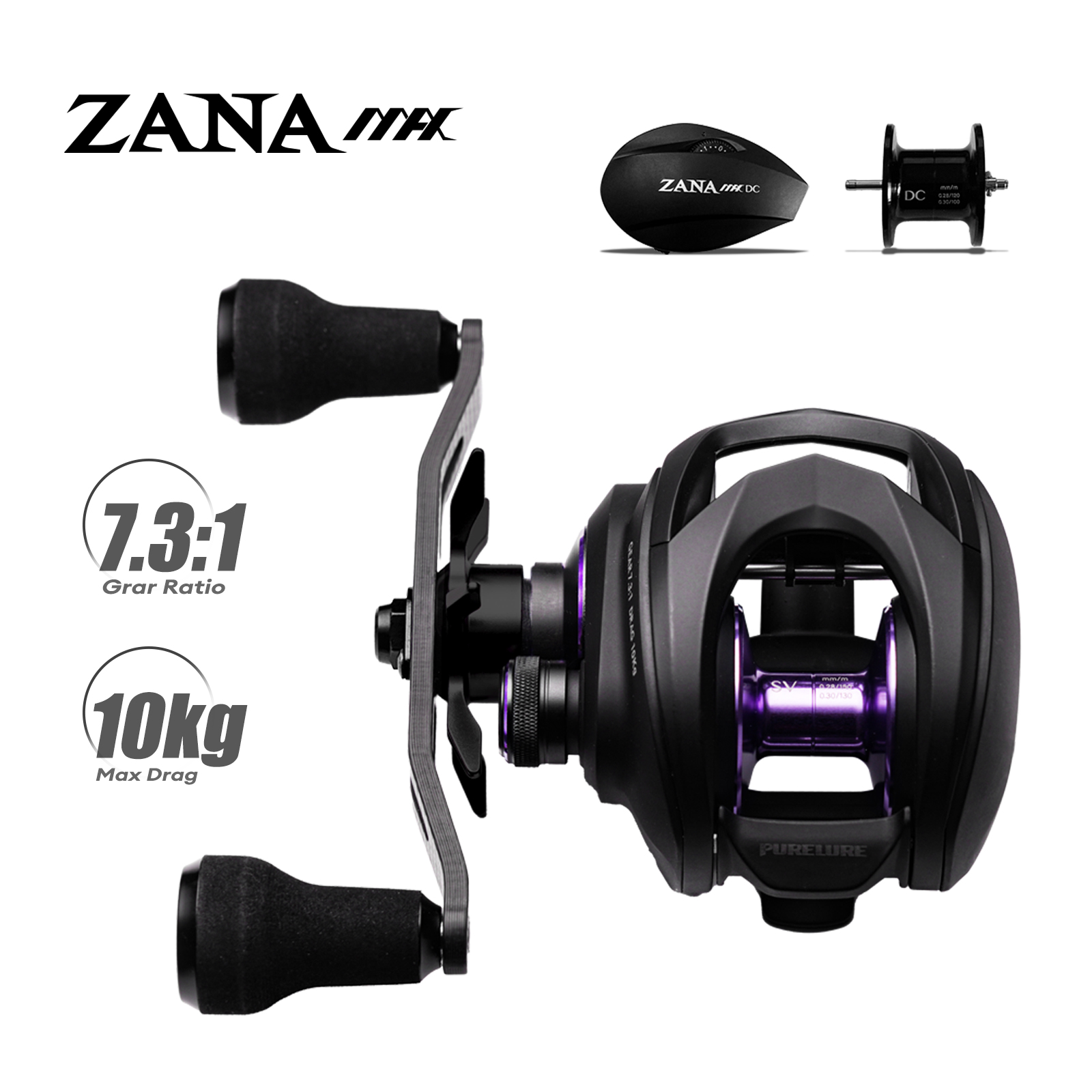 PURELURE ZANA MAX 10KG SV+DC D - đánh giá và giá Abu Garcia Reel Max