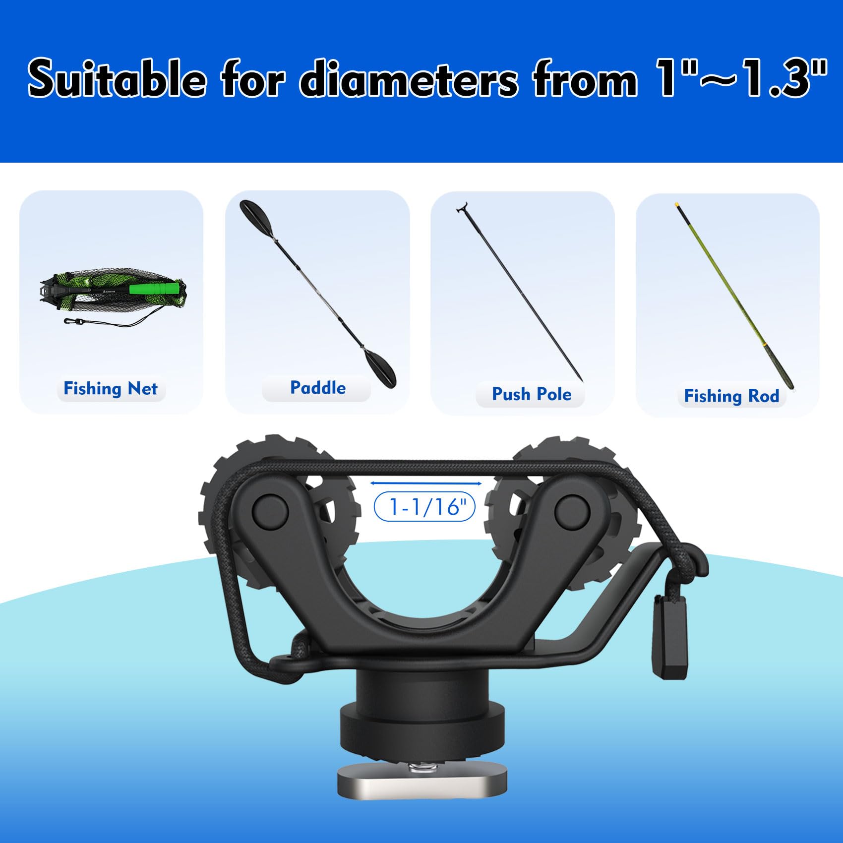 Kayak Rail Paddle Holder Kayak - đánh giá và giá Fishing Kayak Anchor