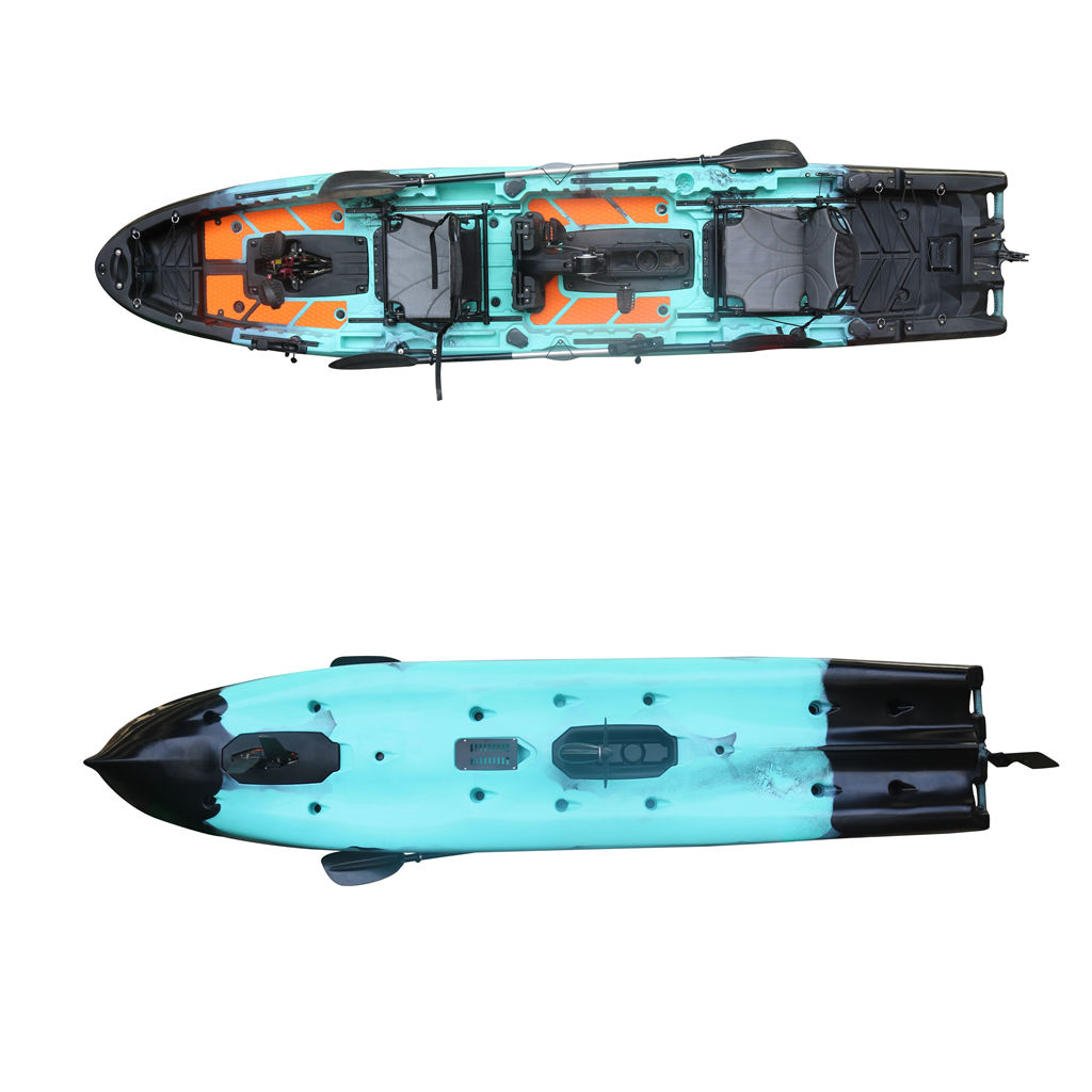 New Arrival 14FT 2-Person Peda - đánh giá và giá Fishing Kayak Pedal Drive